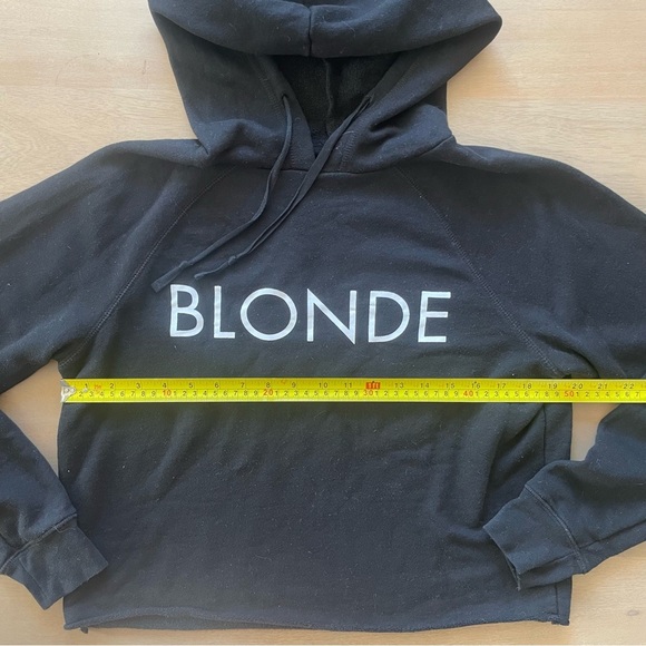 Brunette The Label Blonde Cropped Hoodie - Picture 4 of 7